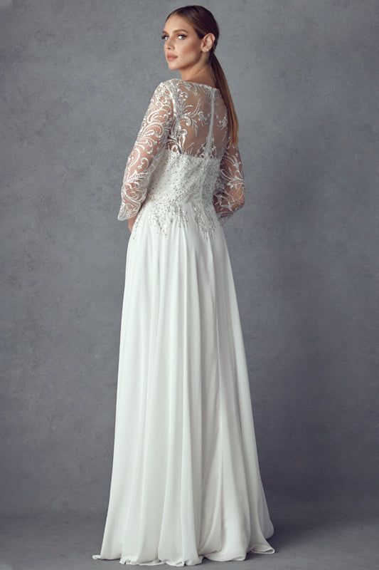 Juliet M11 mother of the bride dress back view