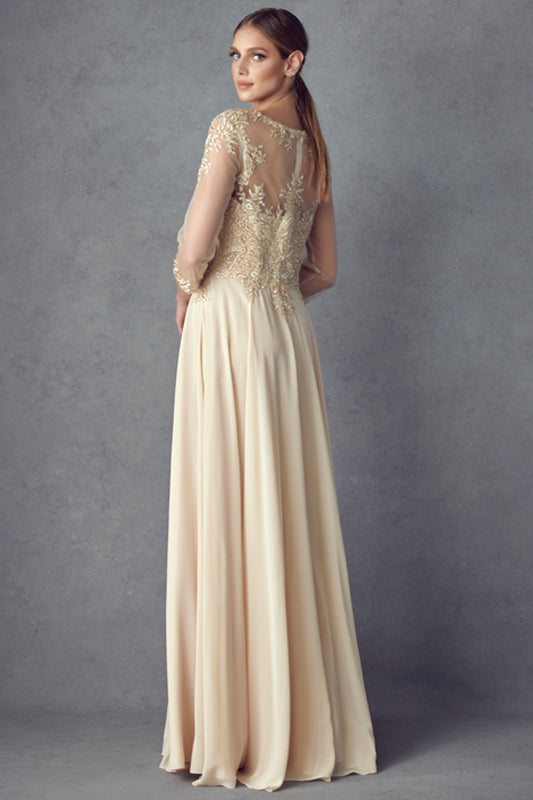Juliet M12 mother of the bride dress back view