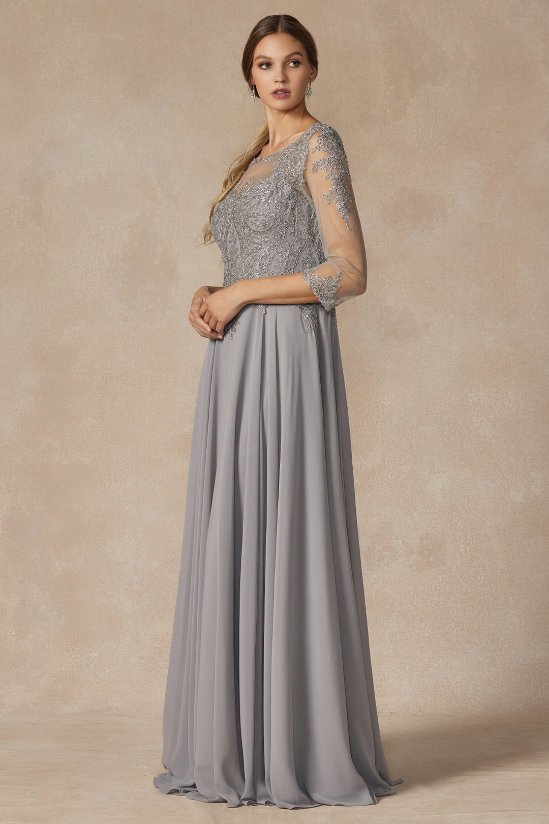Juliet M12 mother of the bride dress front view, option 5