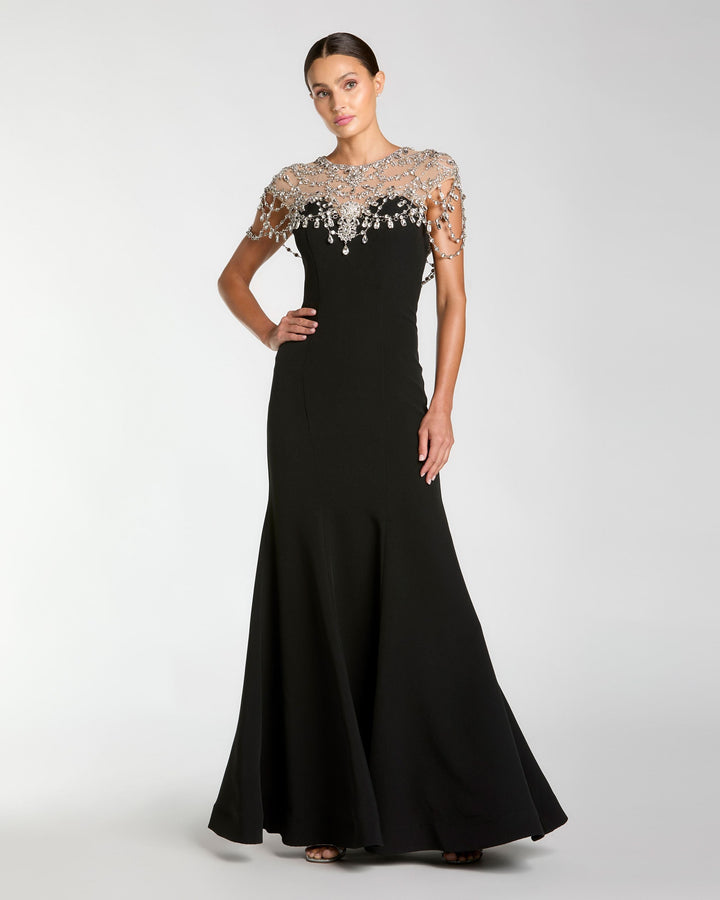 Mac Duggal 13234 Crystal Embellished Mermaid Gown