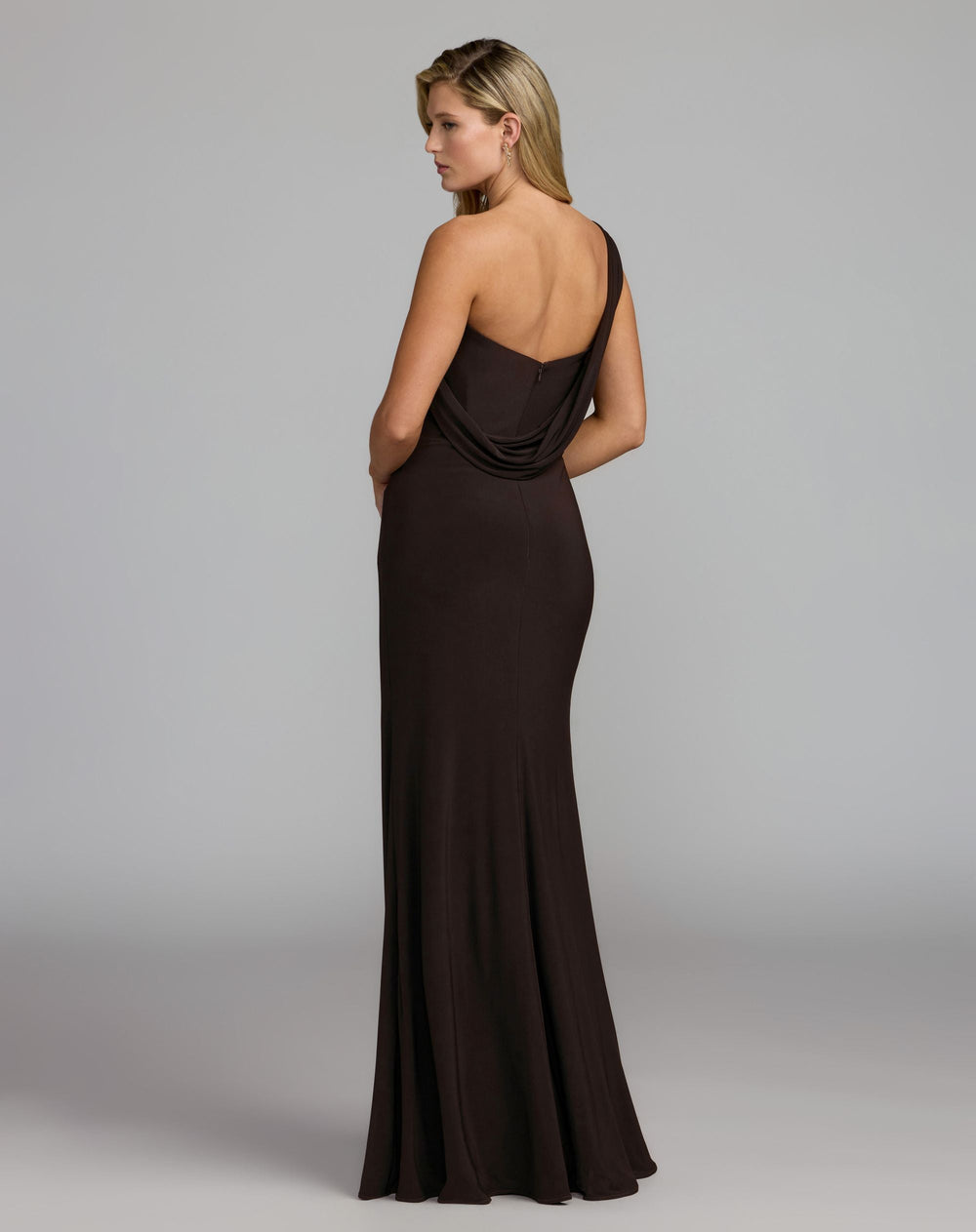 Mac Duggal 13243 One Shoulder Embellished Jersey Gown