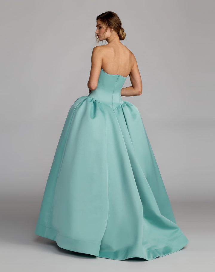 Mac Duggal 21259 Strapless Satin Corset Ball Gown