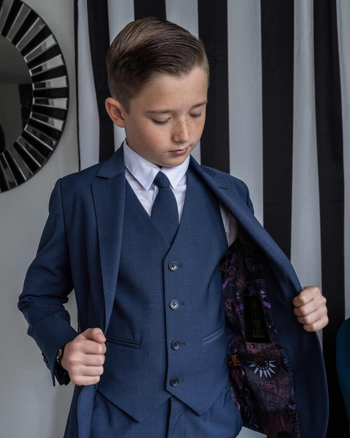 CLEO By Peanut Butter Collection Luxor Egyptian Blue Kids suit SIZE 6 ONLY - FOSTANI.com