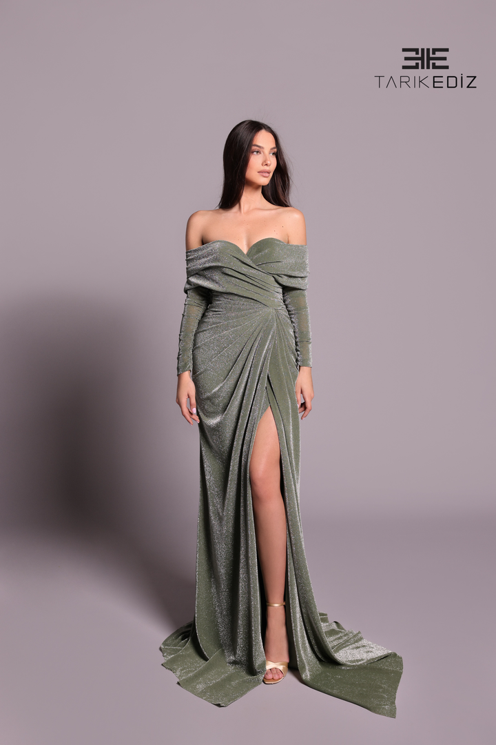 Tarik Ediz 99029 Dress - FOSTANI.com