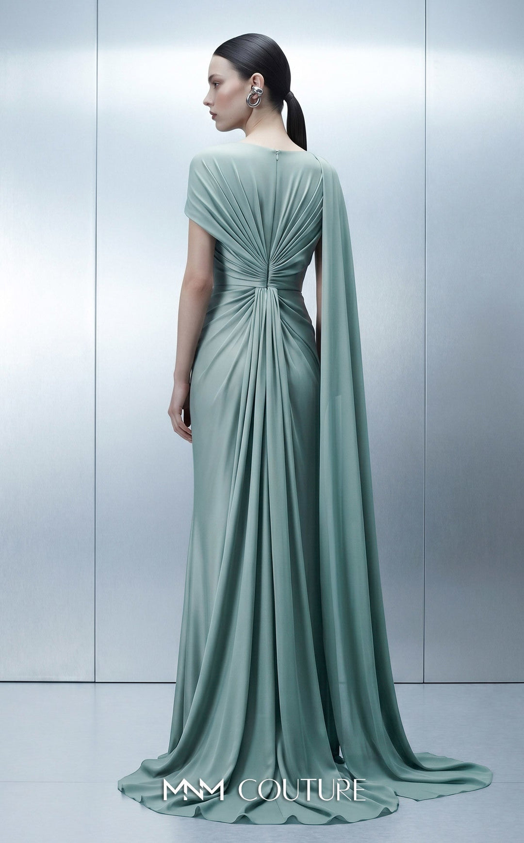 MNM Couture E0160 Sleeveless Floor-Length Couture Dress