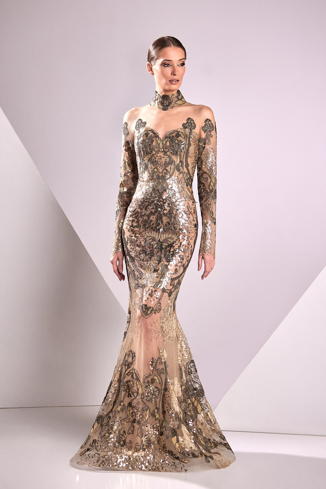 Edward Arsouni Couture 920 Dress - FOSTANI.com