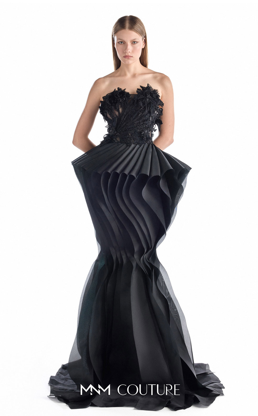 Gaby Charbachy G2205 couture gown, front view