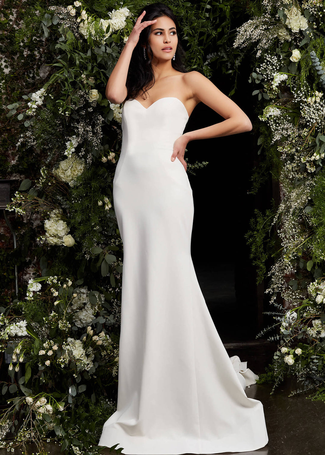 Jovani JB06912 Strapless Sweetheart Neck Wedding Dress