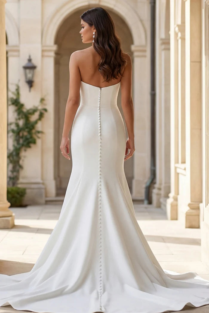 Jovani JB06912 Strapless Sweetheart Neck Wedding Dress