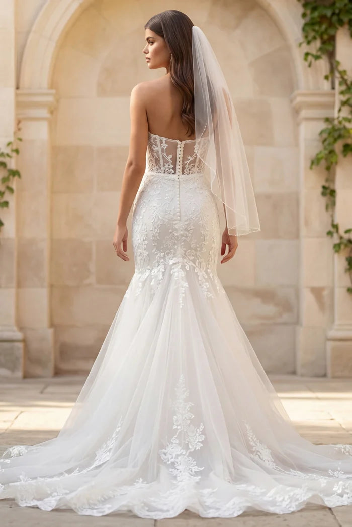 Jovani JB07260 Embellished Mermaid Bridal Dress