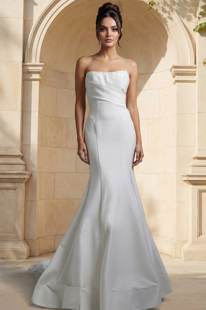 Jovani JB24282 Strapless Mermaid Bridal Dress