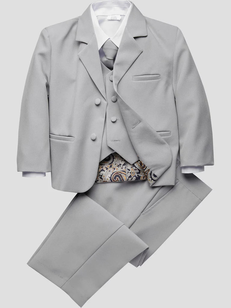 Peanut Butter Collection Joey Light Grey suit - FOSTANI.com
