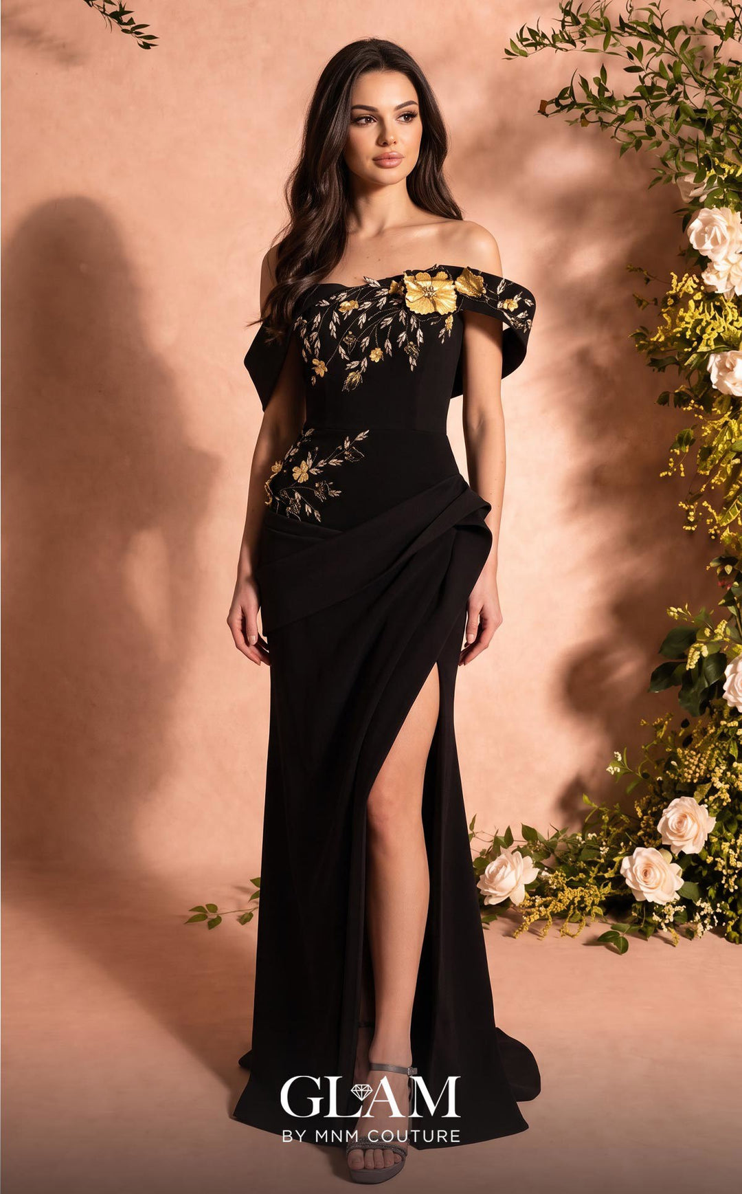 MNM Couture O07832 evening gown, front view