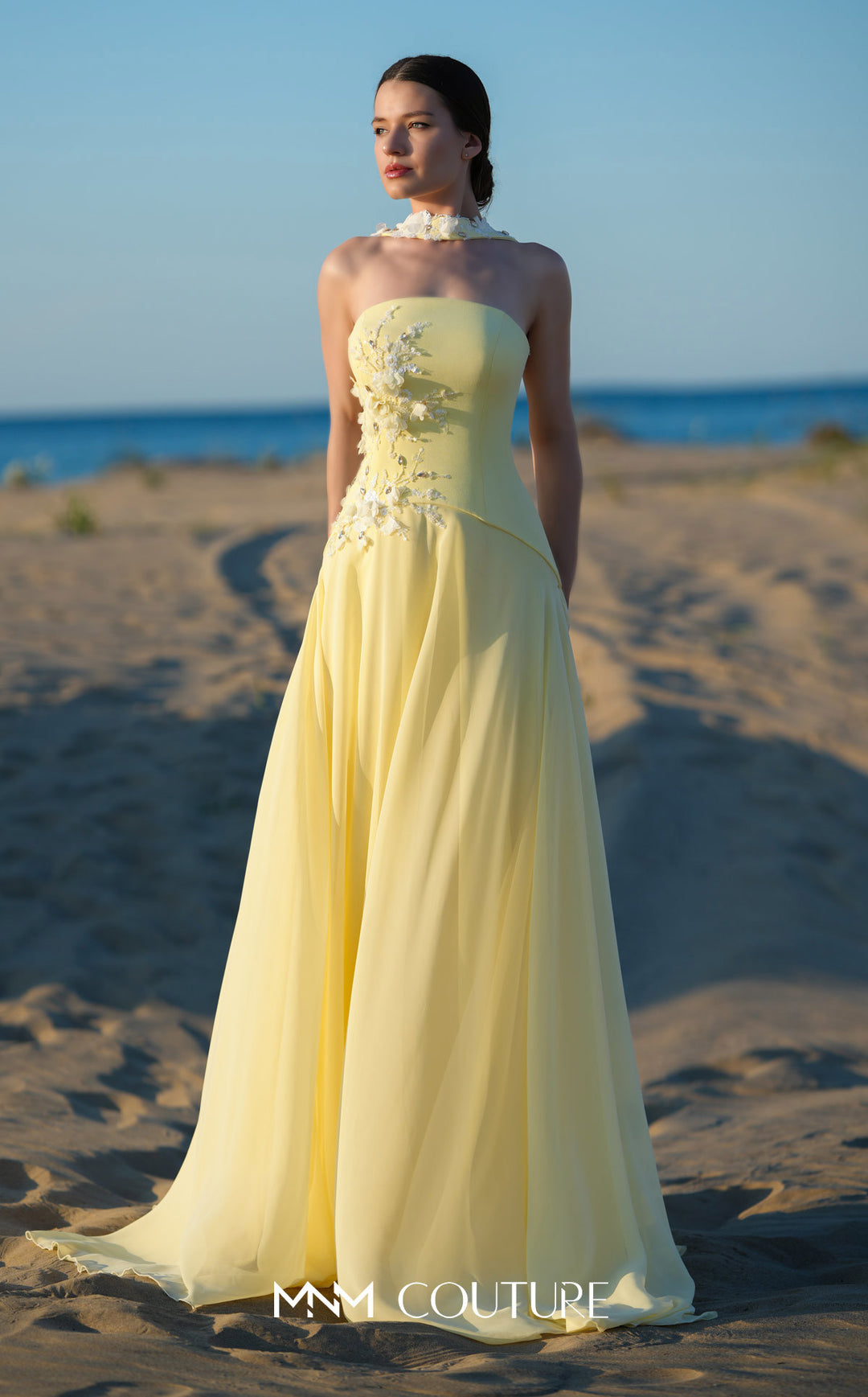 MNM Couture O09001 evening gown, front view