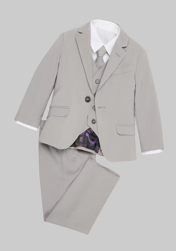 CLEO By Peanut Butter Collection Ramses Desert Fox Grey Kids suit - FOSTANI.com
