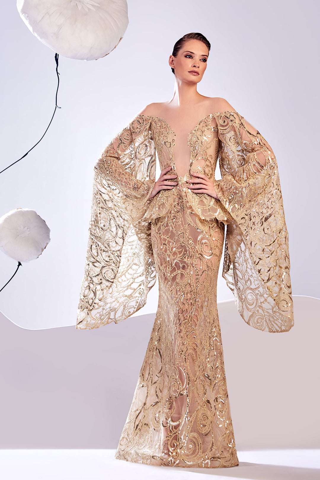 Edward Arsouni Couture 870 Dress - FOSTANI.com