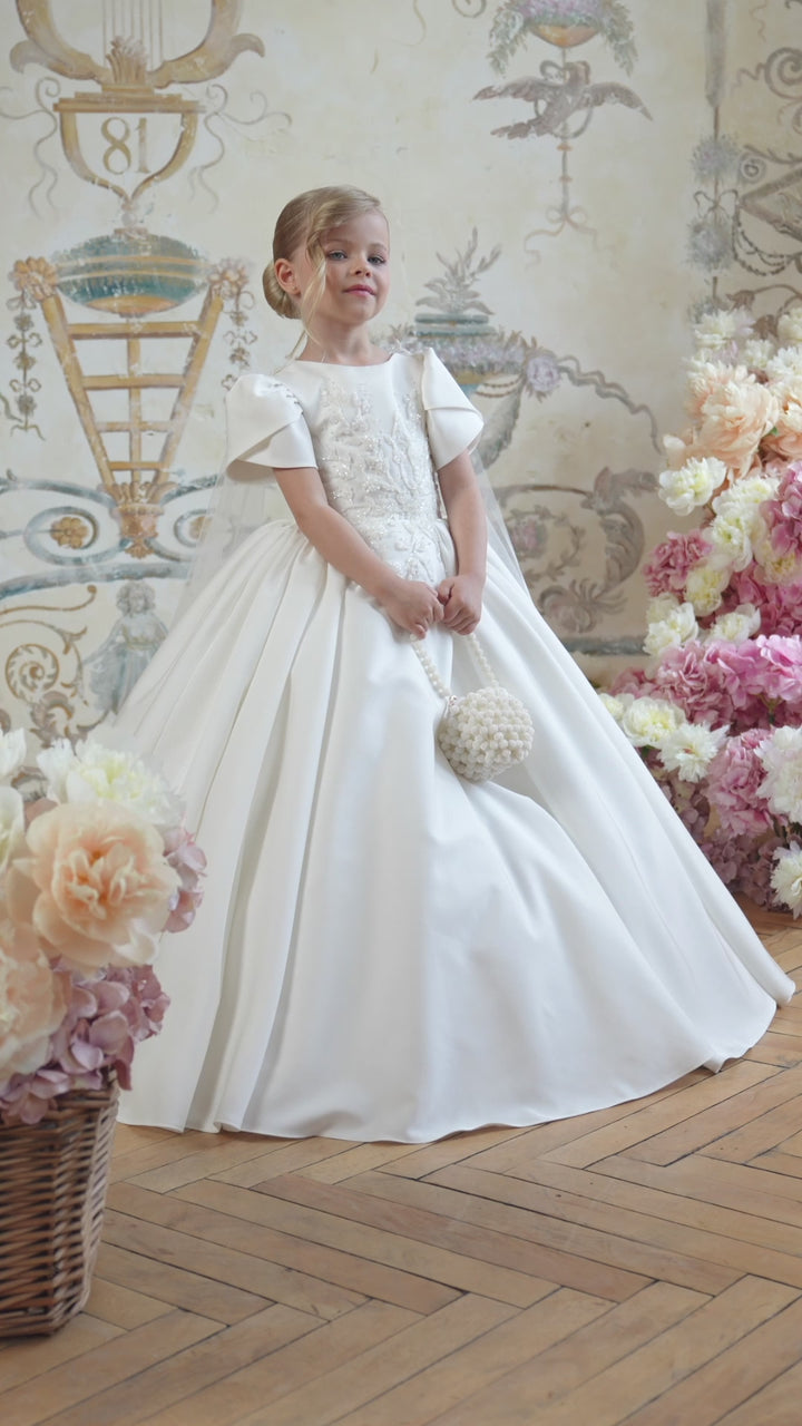 Pentelei 3828 Embellished Kids Dress