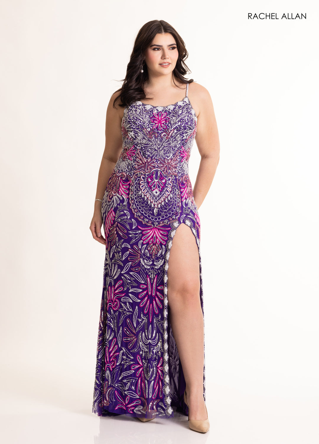 Rachel Allan 70002 Beaded Shimmer Prom Dress 2026