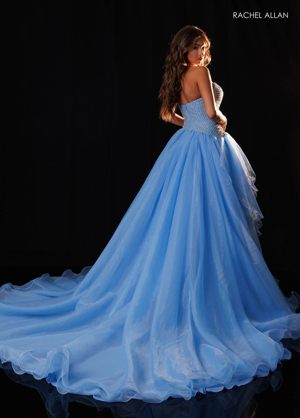 Rachel Allan 50428 Plunging Sweetheart Ball Gown Pageant Dress - FOSTANI.com