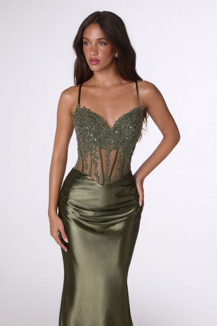 Amoris T819 Beaded Corset Prom 2026 Dress