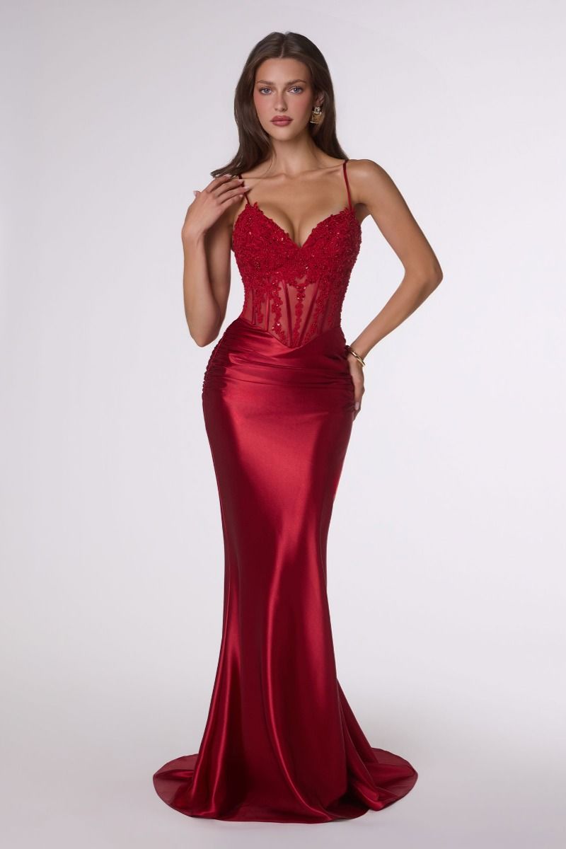 Amoris T819 Beaded Corset Prom 2026 Dress