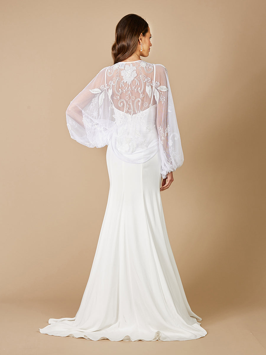 Lara Gillian Beaded Bridal Jacket - FOSTANI